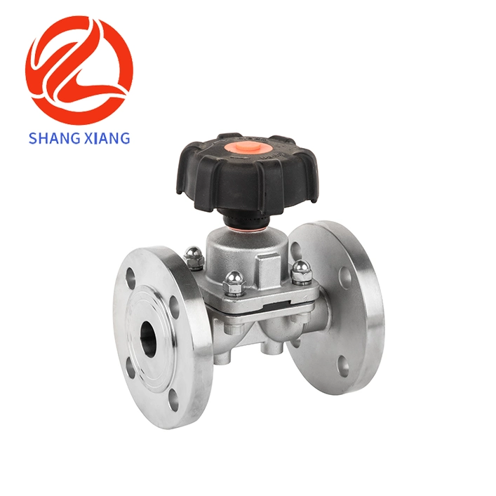 High-Quality Sanitary Stainless Steel 304/316L Flanged Diaphragm Valve