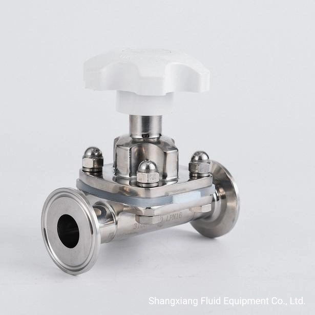 High Quality Sanitary Manual Clamped Stainless Steel Diaphragm Valve