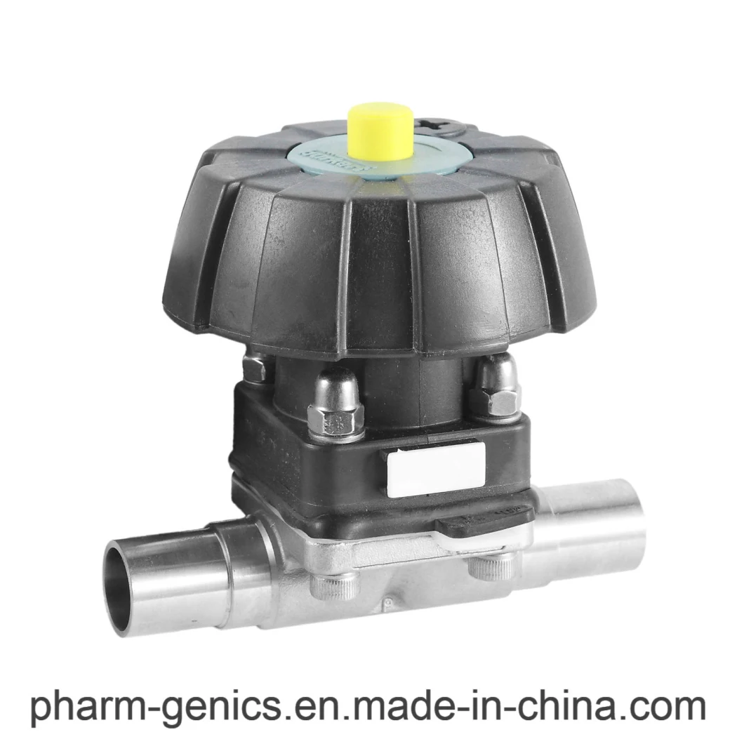 Sanitary Pneumatic Diaphragm Valve Made in China, Tri-Clamp Sanitary Diaphram