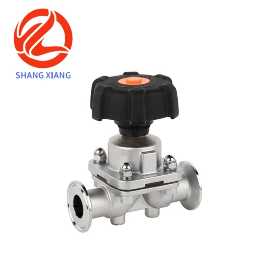 High Quality Sanitary Manual Clamped Stainless Steel Diaphragm Valve