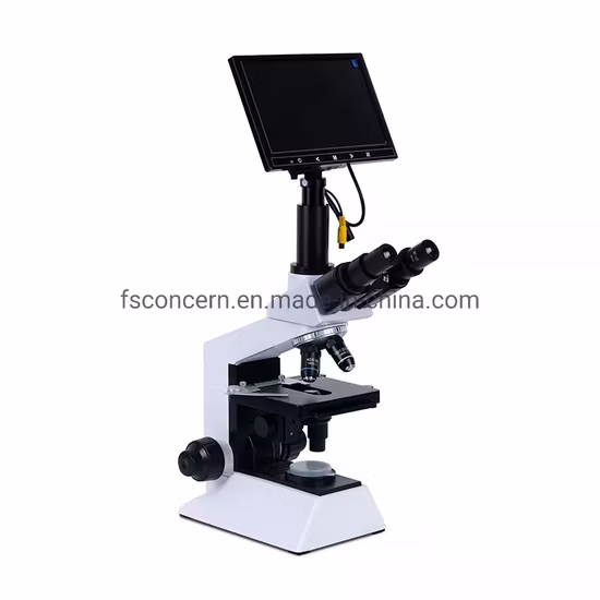 Hot Sale Veterinary Laboratory Equipment Optical Large Screen LCD Monitor Binocular Microscope